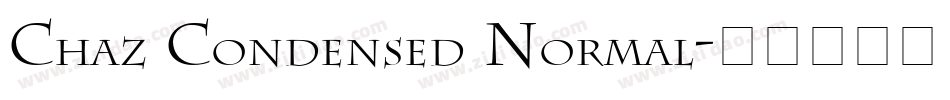 Chaz Condensed Normal字体转换